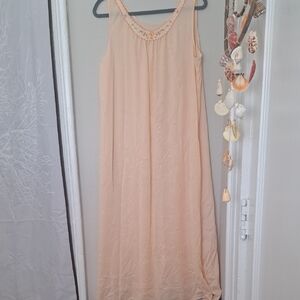 Vintage Nylon Long Nightgown